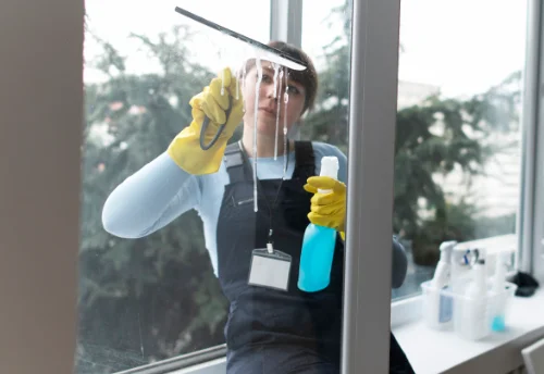Nettoyage de vitres intérieures et extérieures à la Rouaudière